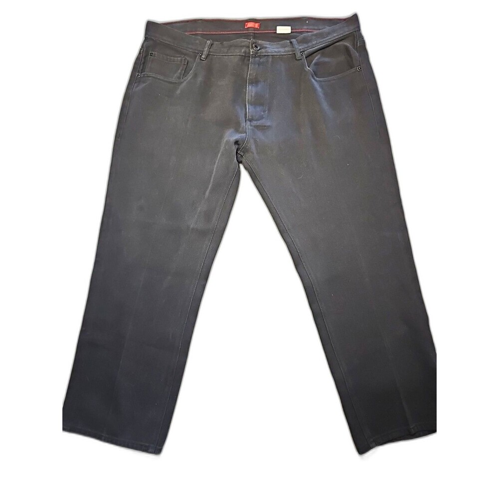 Sean John Mens Hamilton Jeans 42X30 Black Relaxed Baggy 100% Cotton Streetwear